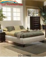 Phoenix Queen Contemporary Upholstered Bed by Coaster Furniture 