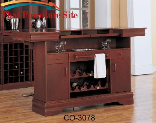 Lambert Traditional Bar Unit with Sink by Coaster Furniture  | Austin