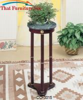 Accent Stands Green Marble Top Round Plant Stand by Coaster Furniture 