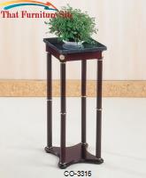 Accent Stands Green Marble Top Plant Stand by Coaster Furniture 