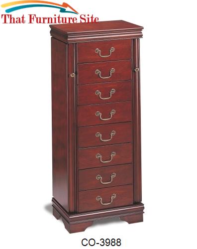 Jewelry Armoires Louis Philippe Jewelry Armoire by Coaster Furniture  
