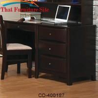 Phoenix Single Pedestal Desk w/ 3 Drawers by Coaster Furniture 