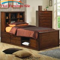 Hillary and Scottsdale Twin Bookcase Bed with Underbed Storage by Coaster Furniture 