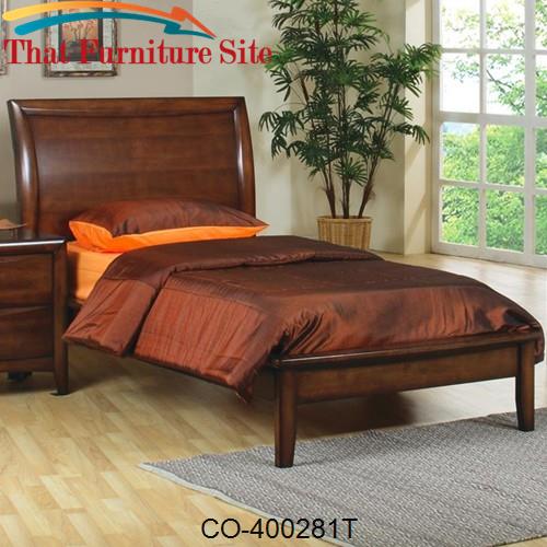 Scottsdale Twin Platform Bed, Hillary Bookcase Bedroom With Underbed Storage Drawers Warm Brown