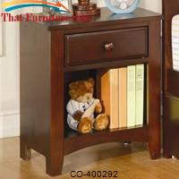 Parker Nightstand with Drawer and Shelf by Coaster Furniture 