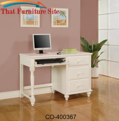 Pepper Pedestal Desk by Coaster Furniture  | Austin