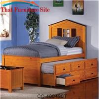 Jacob Twin Barn Bed With Trundle by Coaster Furniture 