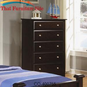 Jasper Tall Chest with 5 Drawers by Coaster Furniture  | Austin