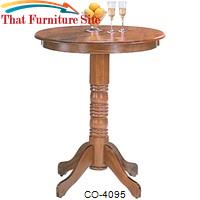 Woodlawn Round Pedestal Bar Table by Coaster Furniture 