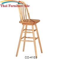 Woodlawn 29&quot; Swivel Windsor Bar Stool by Coaster Furniture 