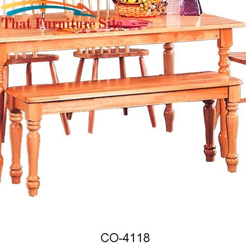 Damen Traditional Wood Dining Bench by Coaster Furniture  | Austin