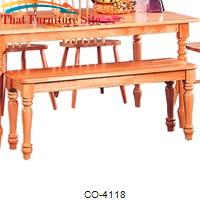 Damen Traditional Wood Dining Bench by Coaster Furniture 