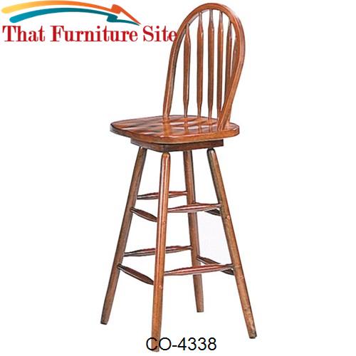 Woodlawn Arrow Back Bar Stool by Coaster Furniture  | Austin