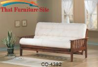 Futons Casual Futon Frame with Slat Side Detail by Coaster Furniture 