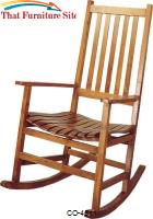 Rockers Casual Traditional Wood Rocker by Coaster Furniture 