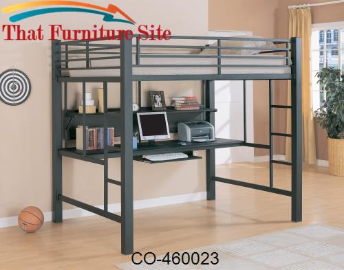 Bunks Workstation Full Loft Bed by Coaster Furniture  | Austin