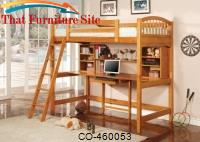 Bunks Casual Twin Workstation Loft Bunk by Coaster Furniture 