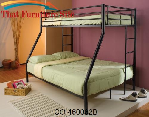 Denley Metal Twin over Full Bunk Bed by Coaster Furniture  | Austin