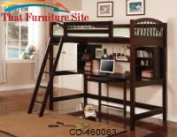 Bunks Casual Twin Workstation Loft Bunk by Coaster Furniture 