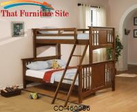 Bunks Twin Over Full Bunk Bed with Ladder by Coaster Furniture 