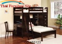 Bunks Workstation Twin Bunk Bed by Coaster Furniture 