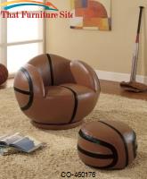 Kids Sports Chairs Small Kids Basketball Chair and Ottoman by Coaster Furniture 