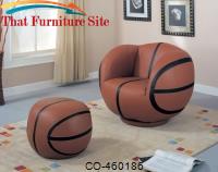 Kids Sports Chairs Large Kids Basketball Chair and Ottoman by Coaster Furniture 