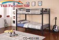 Morrell Contemporary Twin over Twin Bunk Bed by Coaster Furniture 