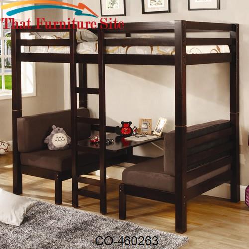Bunks Twin Over Twin Convertible Loft Bed by Coaster Furniture  | Aust
