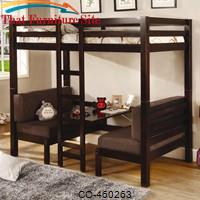 Bunks Twin Over Twin Convertible Loft Bed by Coaster Furniture 