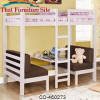 Bunks Twin Over Twin Convertible Loft Bed by Coaster Furniture 