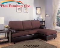 Rupard Contemporary Sectional with Chaise by Coaster Furniture 