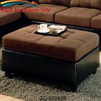 Harlow Contemporary Two Tone Ottoman by Coaster Furniture 