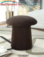 Ottomans Mushroom Shaped Ottoman with Swivel Seat by Coaster Furniture 