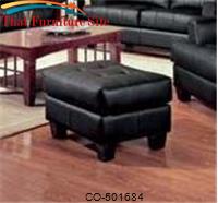 Samuel Black Ottoman by Coaster Furniture 