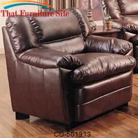 Harper Overstuffed Leather Chair by Coaster Furniture 