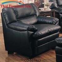 Harper Overstuffed Leather Chair by Coaster Furniture 