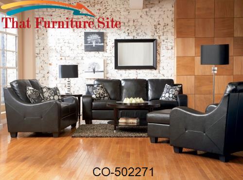 Java Contemporary Leather Sofa by Coaster Furniture  | Austin