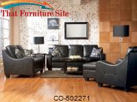 Java Contemporary Leather Sofa by Coaster Furniture 