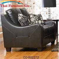 Java Contemporary Leather Love Seat by Coaster Furniture 