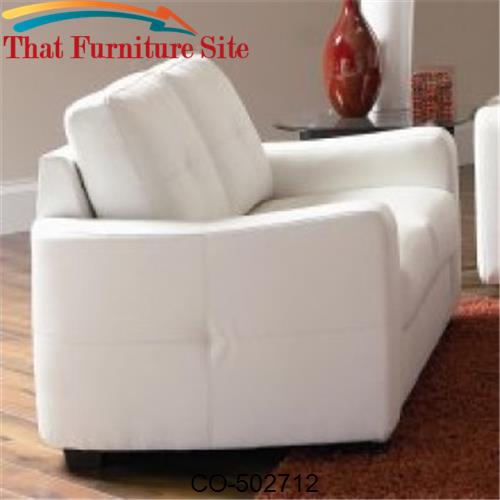 Jasmine Leather Love Seat by Coaster Furniture  | Austin