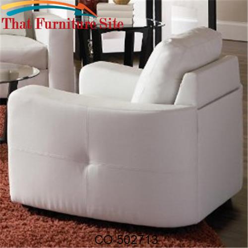 Jasmine Leather Chair by Coaster Furniture  | Austin