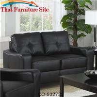 Jasmine Leather Love Seat by Coaster Furniture 