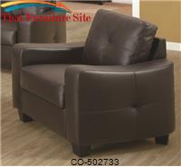 Jasmine 50271 Leather Chair by Coaster Furniture 