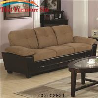 Mika Casual Sofa with Under Seat Storage Cushions by Coaster Furniture 