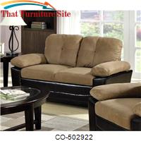 Mika Comfortable Love Seat with Under Cushion Storage Option by Coaster Furniture 