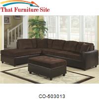 Henri L-Shape Casual Contemporary Sectional with Reversible Chaise by Coaster Furniture 