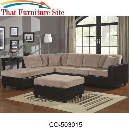 Henri L-Shape Casual Contemporary Sectional with Reversible Chaise by 