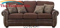 Florence Chenille Fabric/Vinyl Sofa with Nailhead Trim by Coaster Furniture 