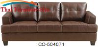 Samuel Stationary Sofa w/ Attached Seat Cushions by Coaster Furniture 